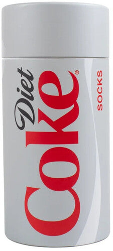 Diet Coke - Perri's - Diet Coke - Can Gift Tube - Crew Socks (Assorted Styles 3 Pack Gift Box) (Socks, Gift Set, 3 Pack) | Socks