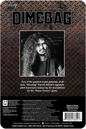 Dimebag Darrell | Super7 - Dimebag Darrell - ReAction Figures Wv1 - Dimebag Darrell (Culprit) (Action Figure) | Action Figure