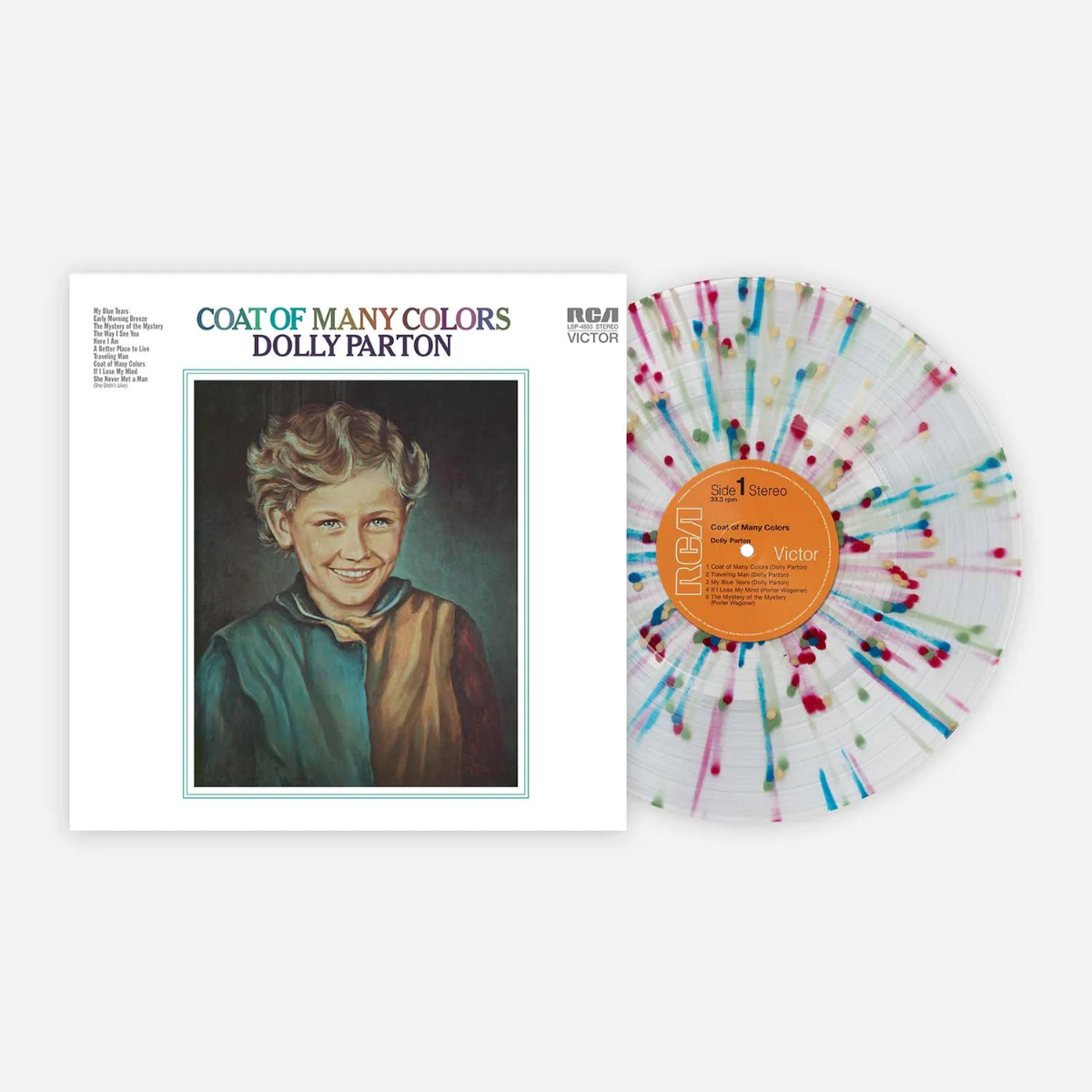 Dolly Parton | Coat of Many Colors (Limited Edition, Rainbow Splatter Colored Vinyl) | Vinyl