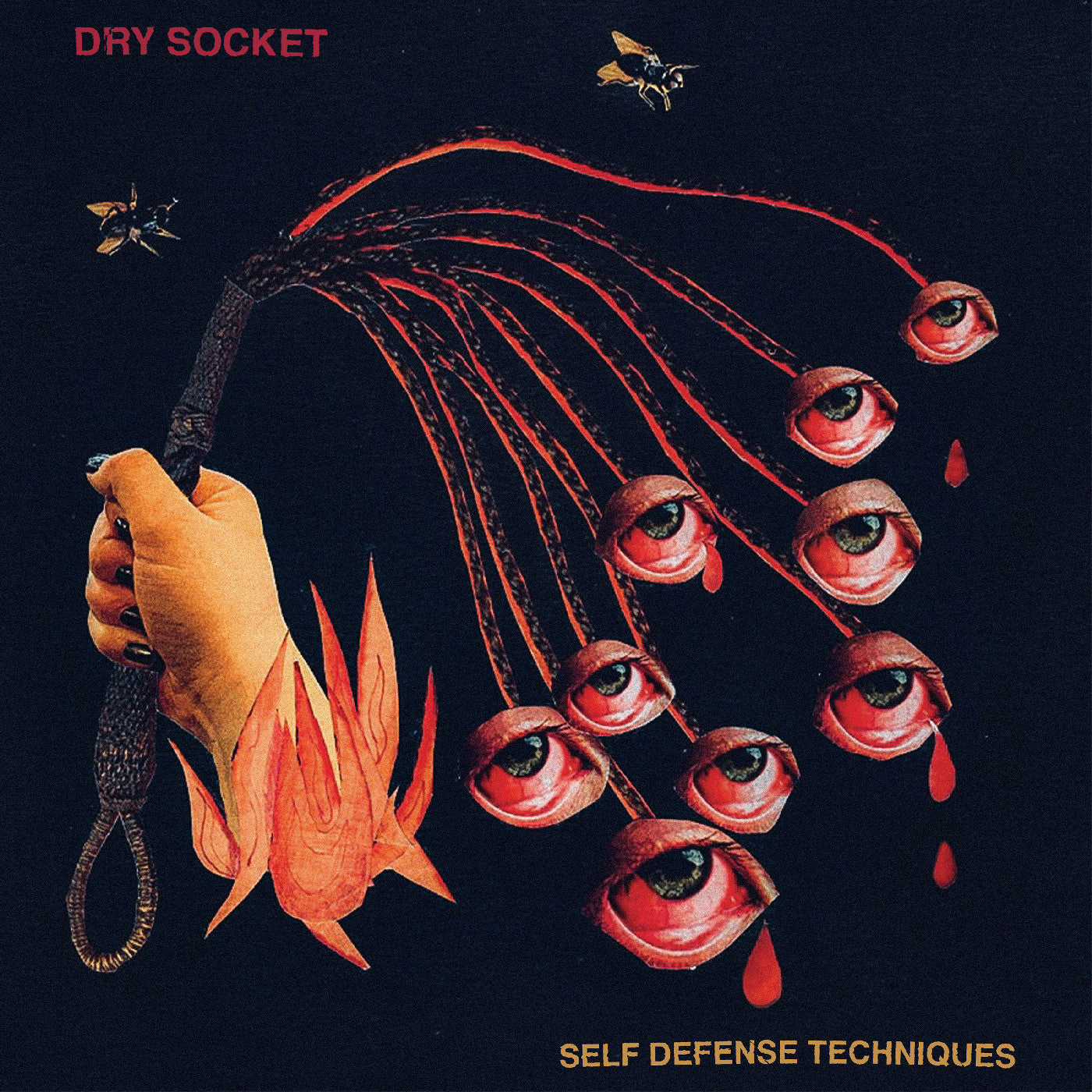 Dry Socket | Self Defense Techniques (2-Color Galaxy Effect: T1 Ruby Transparent + Black Color Vinyl Vinyl) | Vinyl