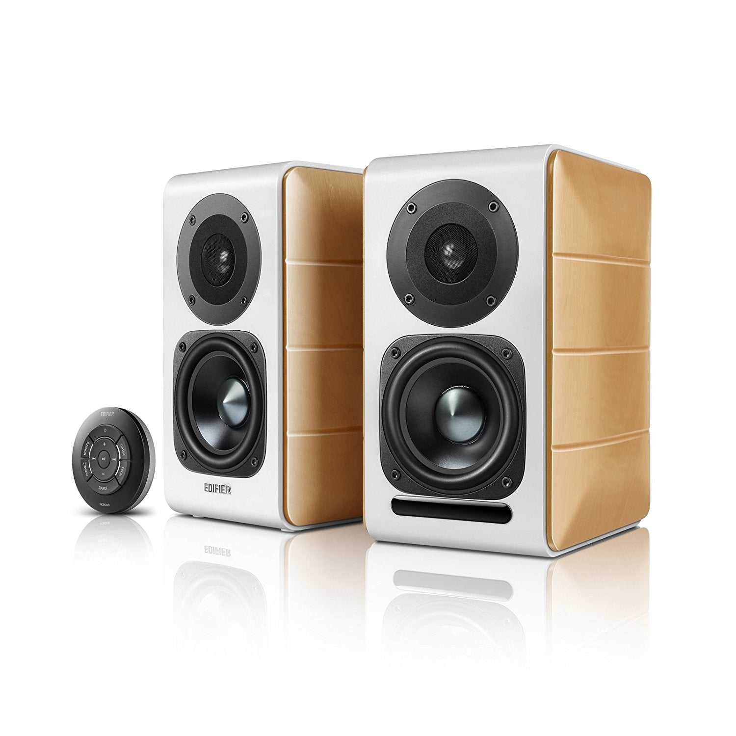 Edifier - Edifier S880Db Hi-Res Audio Powered Bookshelf Speakers - Audiophile - Bluetooth Optical Coaxial Active Powered Bookshelf Speakers | Speakers