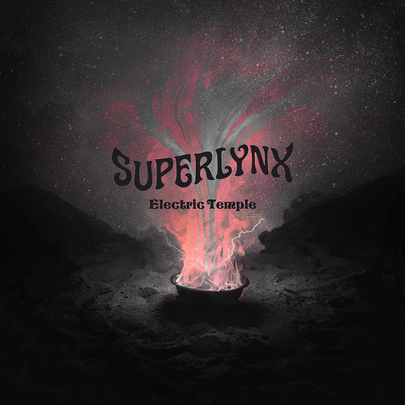 Superlynx - Electric Temple (BLACK WITH WHITE SPLATTER VINYL) | Vinyl