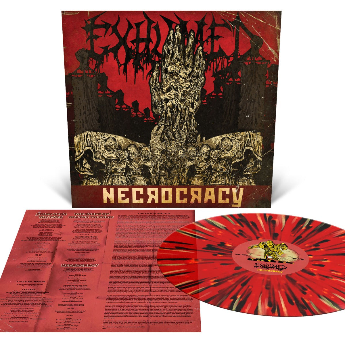 Exhumed | Necrocracy (Blood Red with Splatter) | Vinyl
