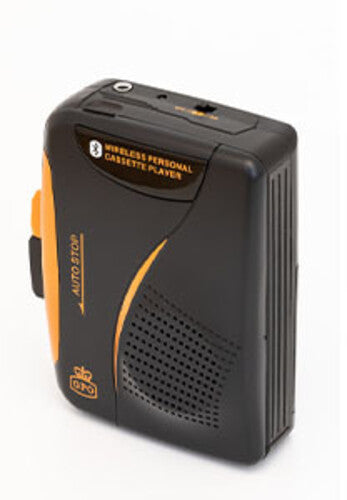 GPO - GPO Bluetooth Personal Cassette Player/Radio with Headphones (Bluetooth, Black) | Personal Cassette Player