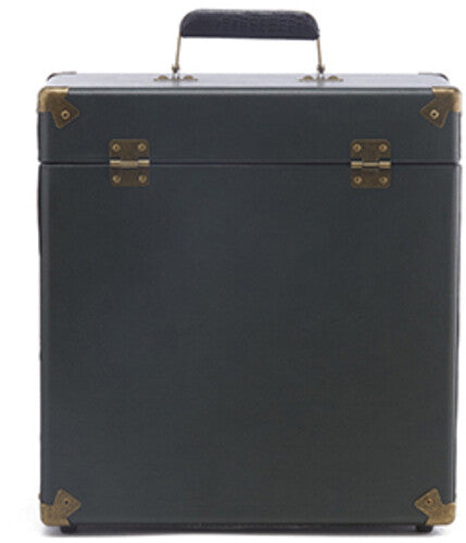 Gpo | GPO Retro SWB18GB 12 " Vinyl Record Case 35 Count Capacity Removable Lid - Rustic Green with Black Interior) | Vinyl Accessories
