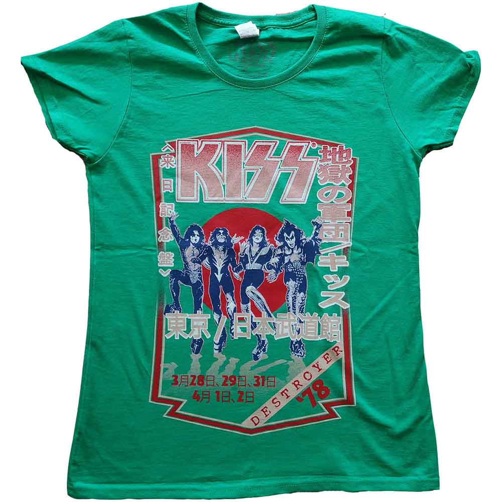 KISS - Destroyer Tour '78 | T-Shirt Green