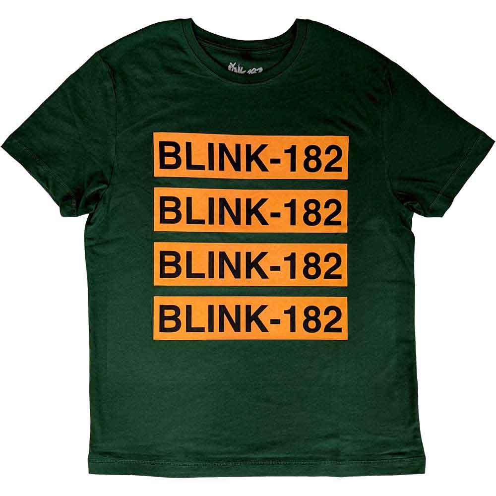 Blink-182 - Logo Repeat | T-Shirt Green