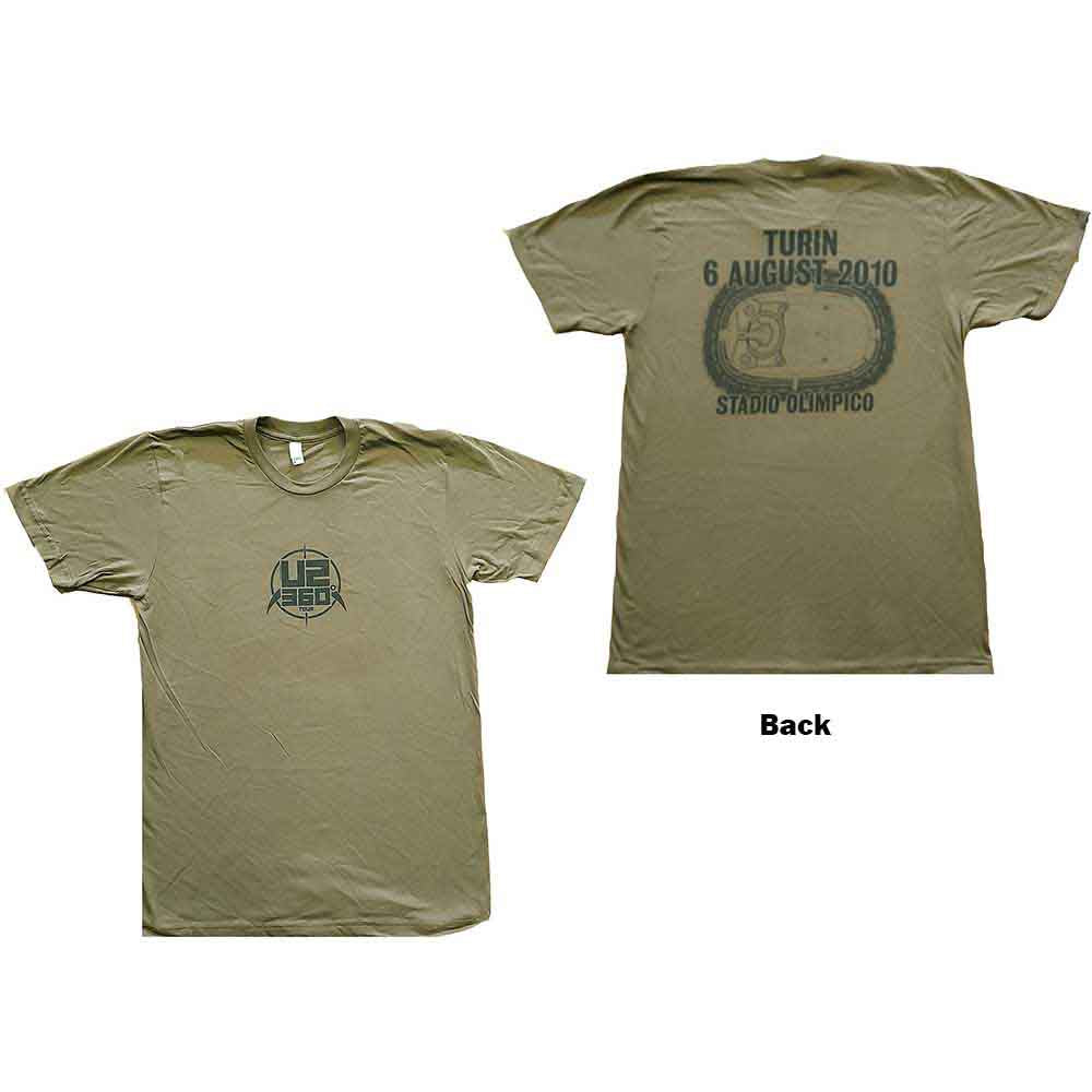 U2 - 360 Degree Tour Turin 2010 | T-Shirt Green