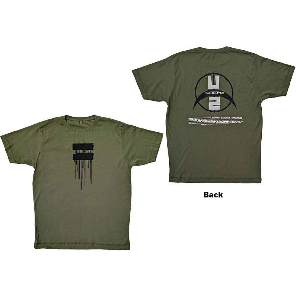 U2 - 360 Degree Tour 2009 Drip | T-Shirt Green