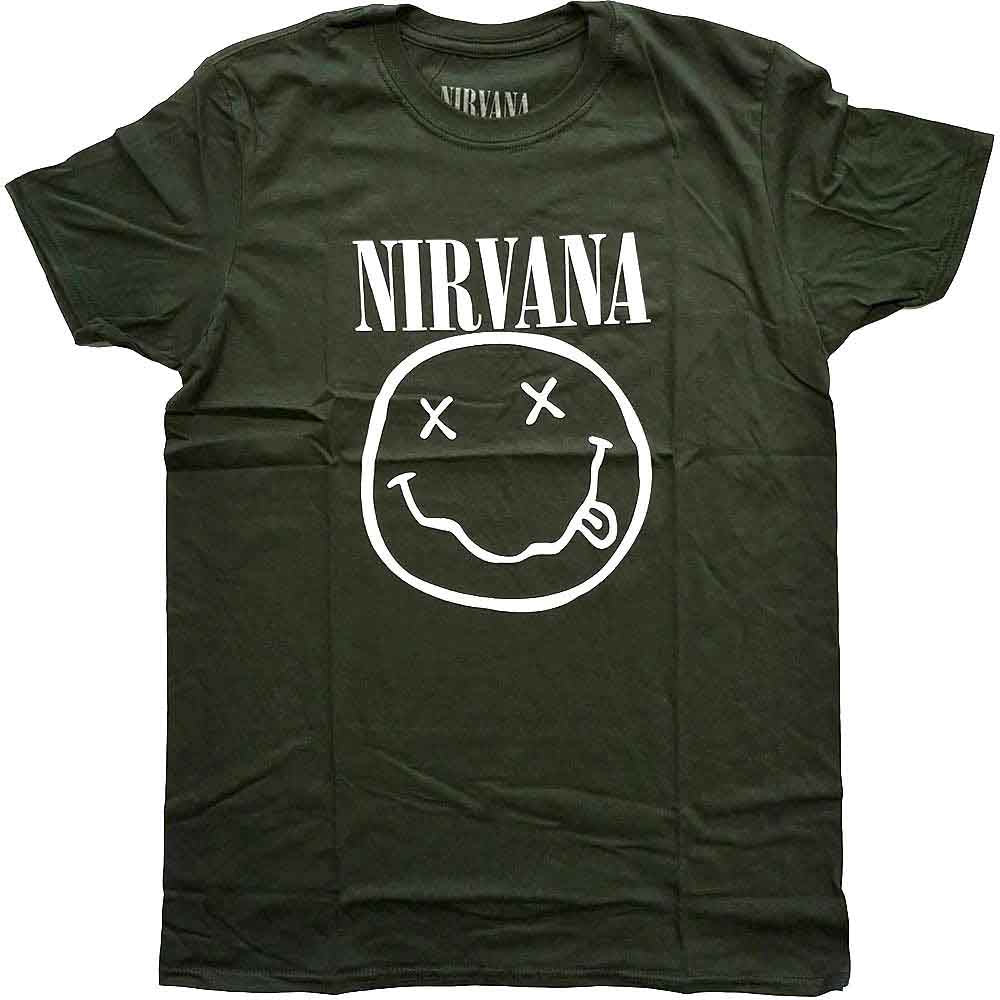 Nirvana - White Happy Face | Green