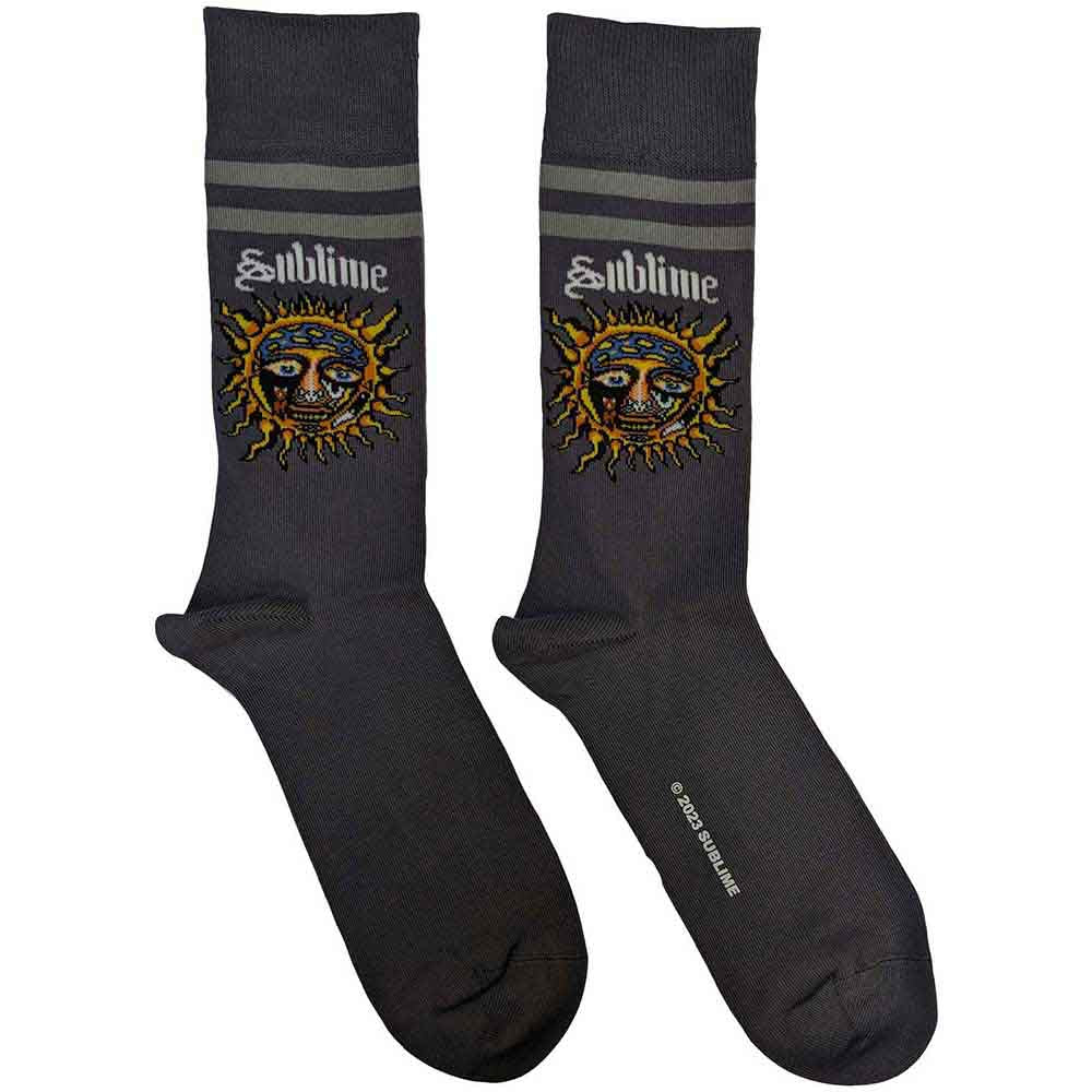 Sublime - Yellow Sun | Socks Grey