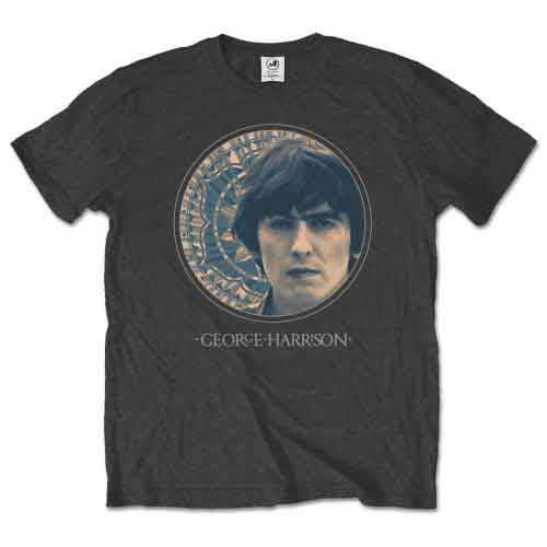 George Harrison - Circular Portrait | T-Shirt Grey