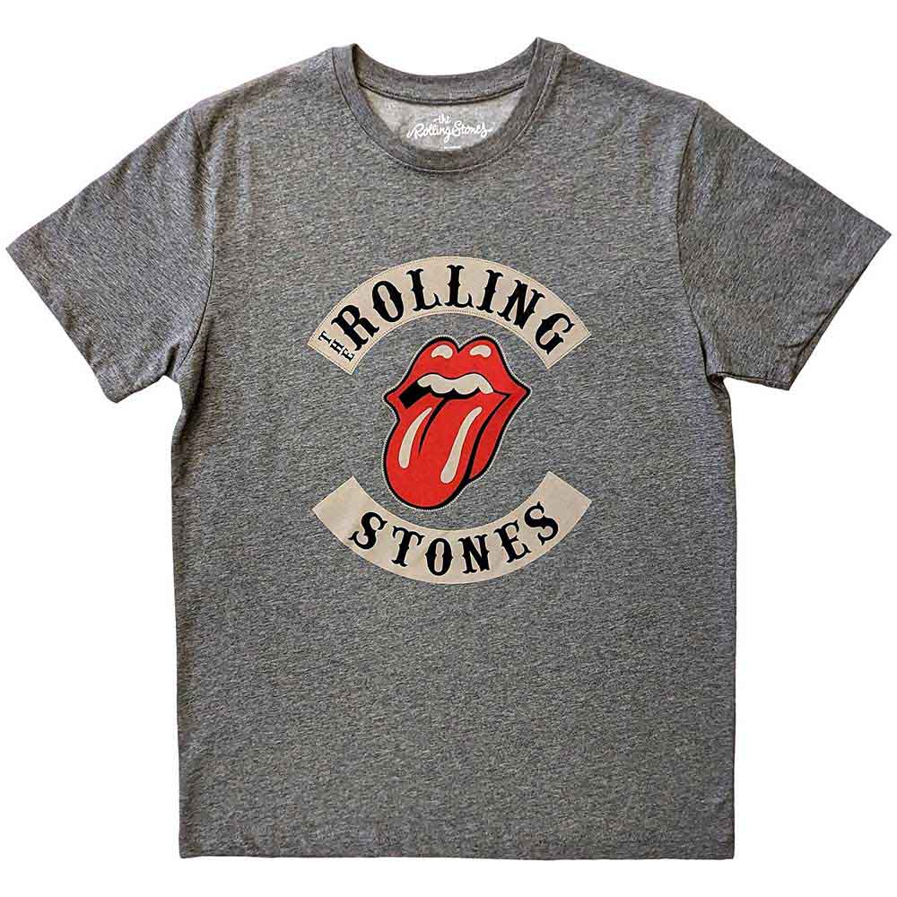 The Rolling Stones - Biker Tongue | T-Shirt Grey