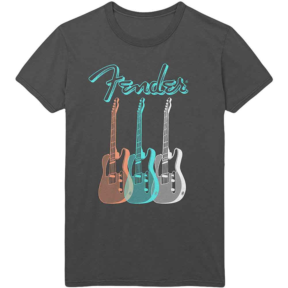 Fender - Triple Guitar | T-Shirt Grey