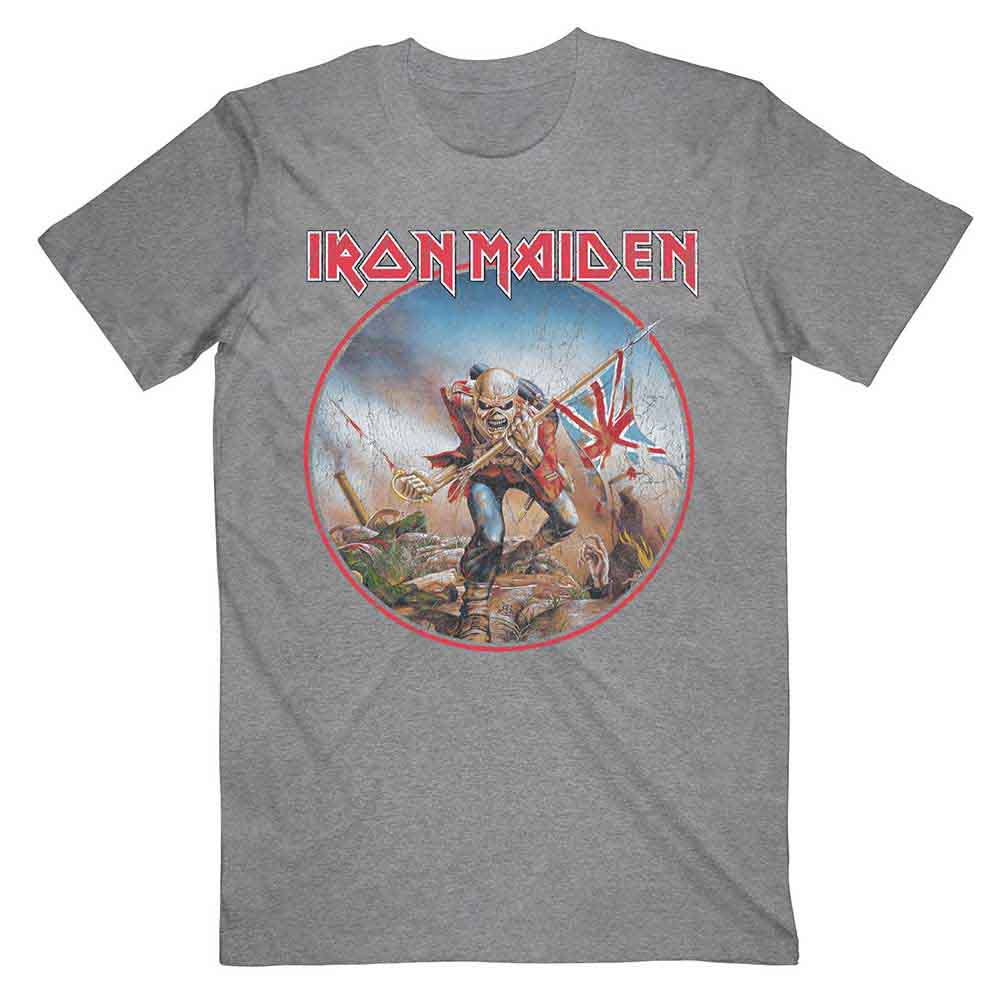 Iron Maiden - Trooper Vintage Circle | T-Shirt Grey