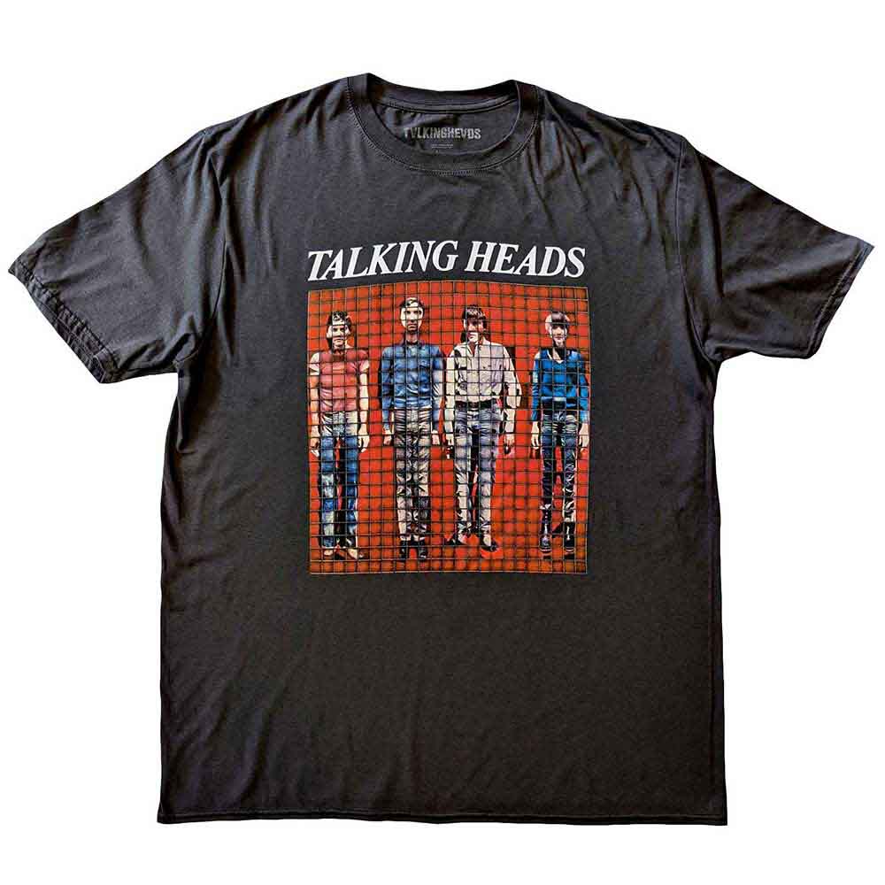 Talking Heads - Pixel Portrait | T-Shirt Grey