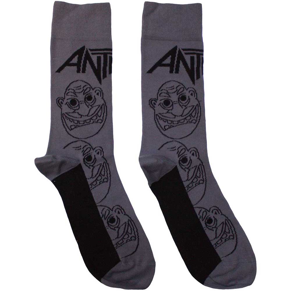 Anthrax - Faces Pattern Mono | Grey