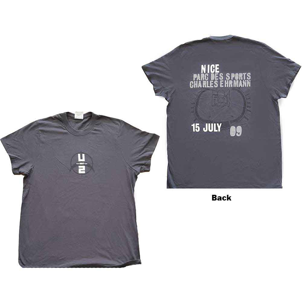 U2 - 360 Degree Tour Nice 2009 | T-Shirt Grey