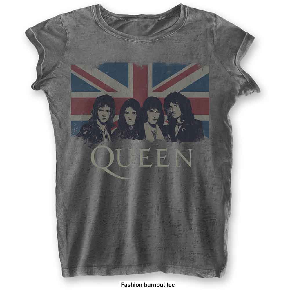 Queen - Vintage Union Jack | T-Shirt Grey