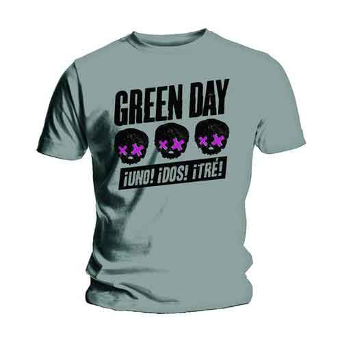 Green Day - Three Heads Better Than One | T-Shirt Grey