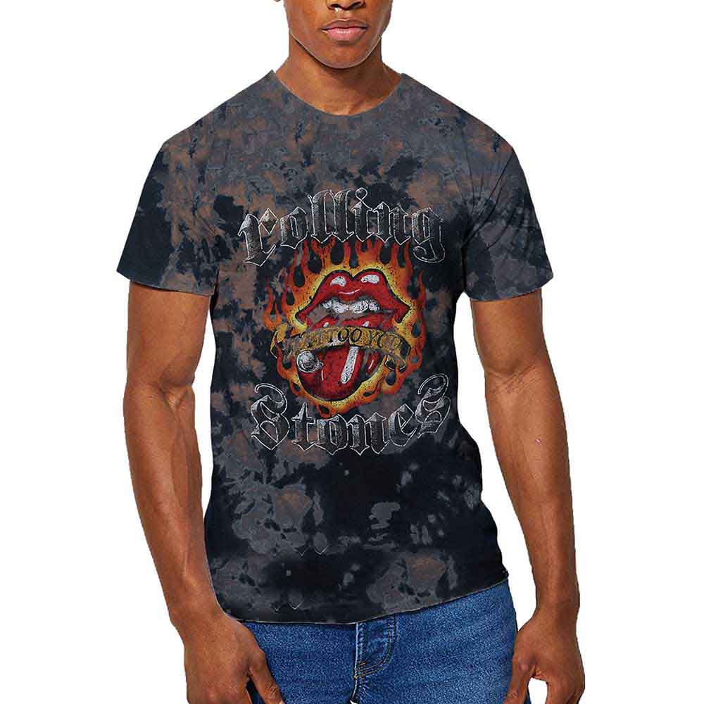 The Rolling Stones - Tattoo Flames | T-Shirt Grey
