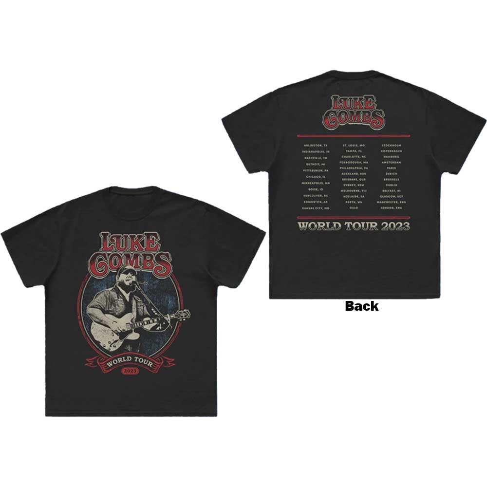 Luke Combs - Tour '23 Guitar Photo | T-Shirt Grey
