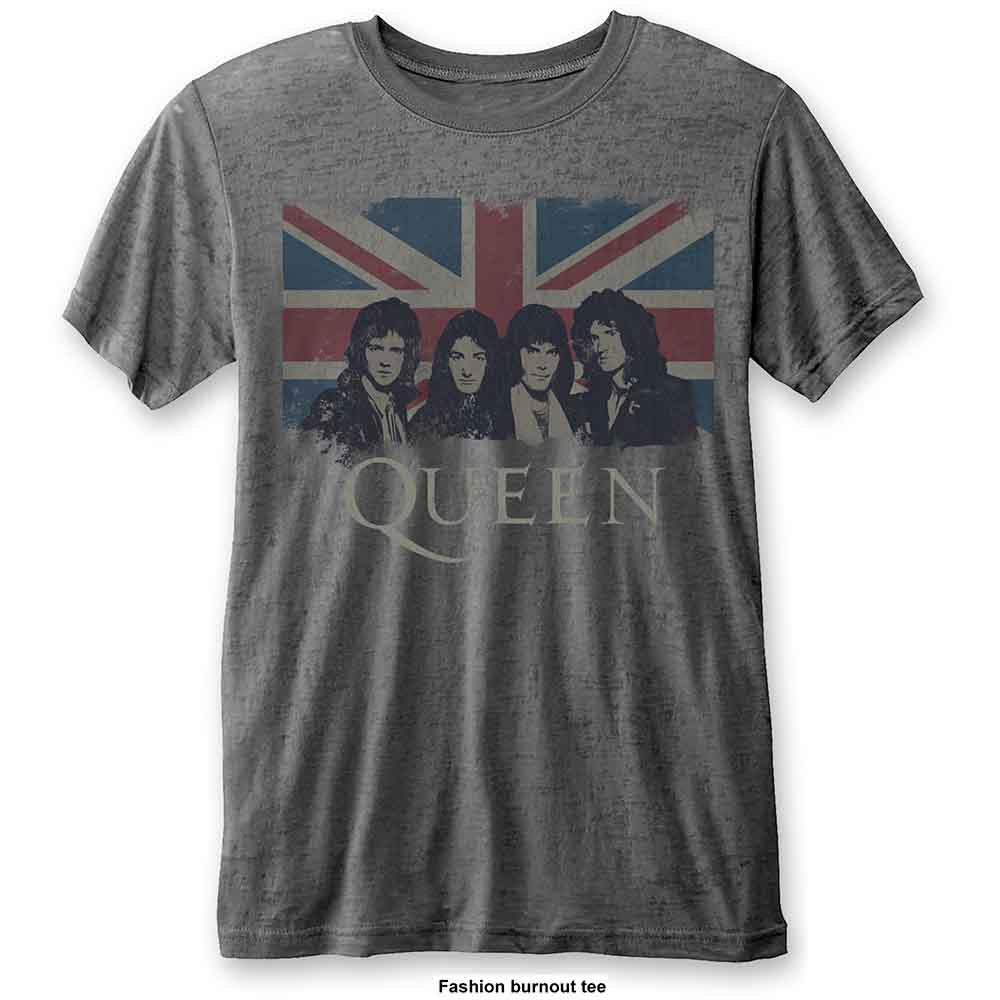 Queen - Vintage Union Jack | T-Shirt Grey