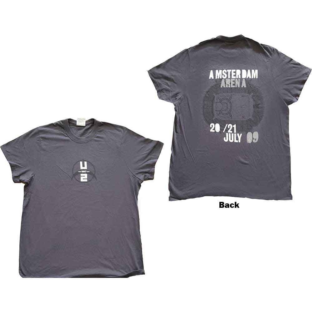 U2 - 360 Degree Tour Amsterdam 2009 | T-Shirt Grey