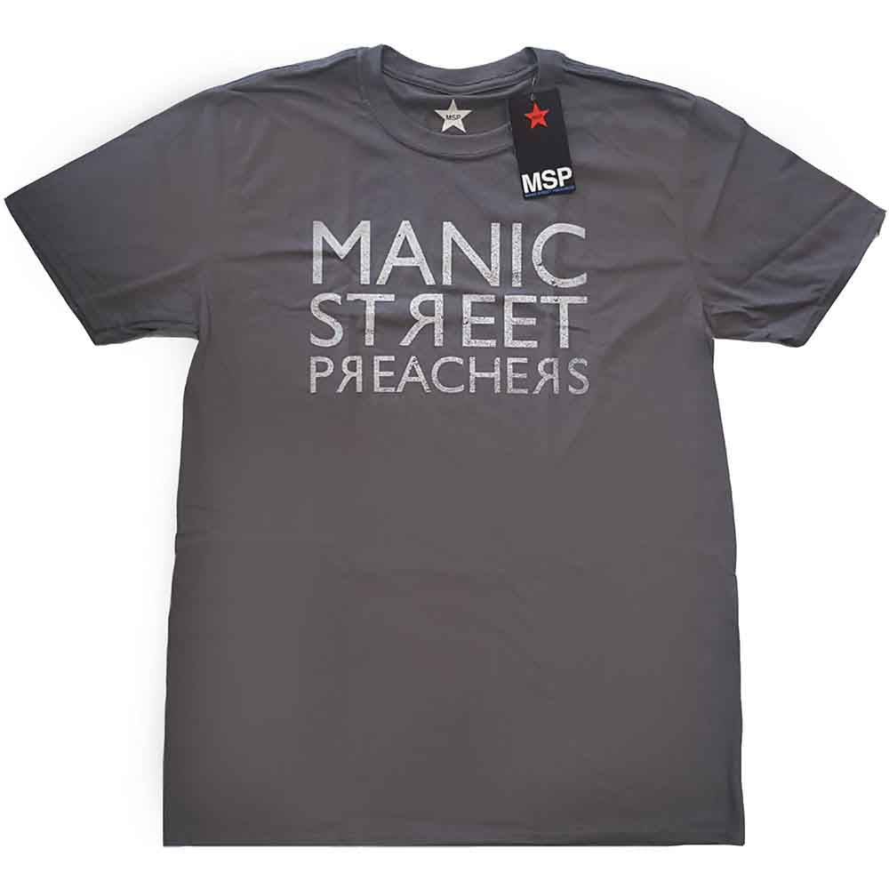 Manic Street Preachers - Reversed Logo | T-Shirt Grey
