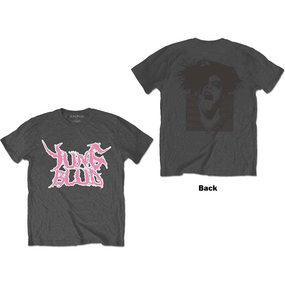 Yungblud - DEADHAPPY Pink | T-Shirt Grey