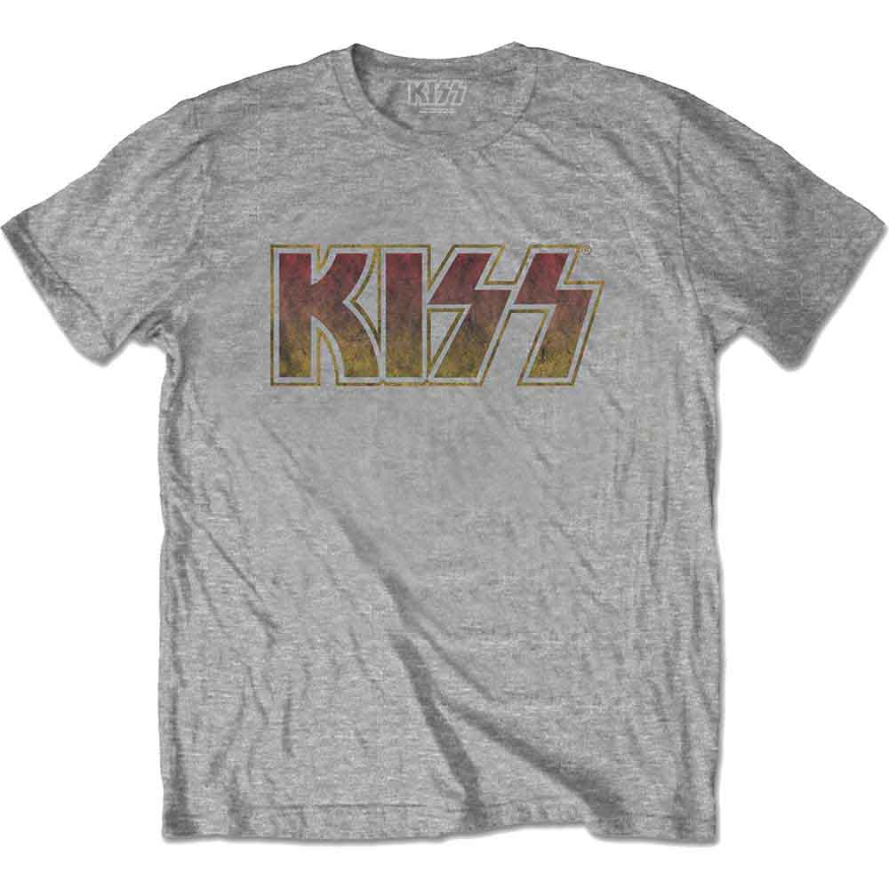 KISS - Vintage Classic Logo | T-Shirt Grey