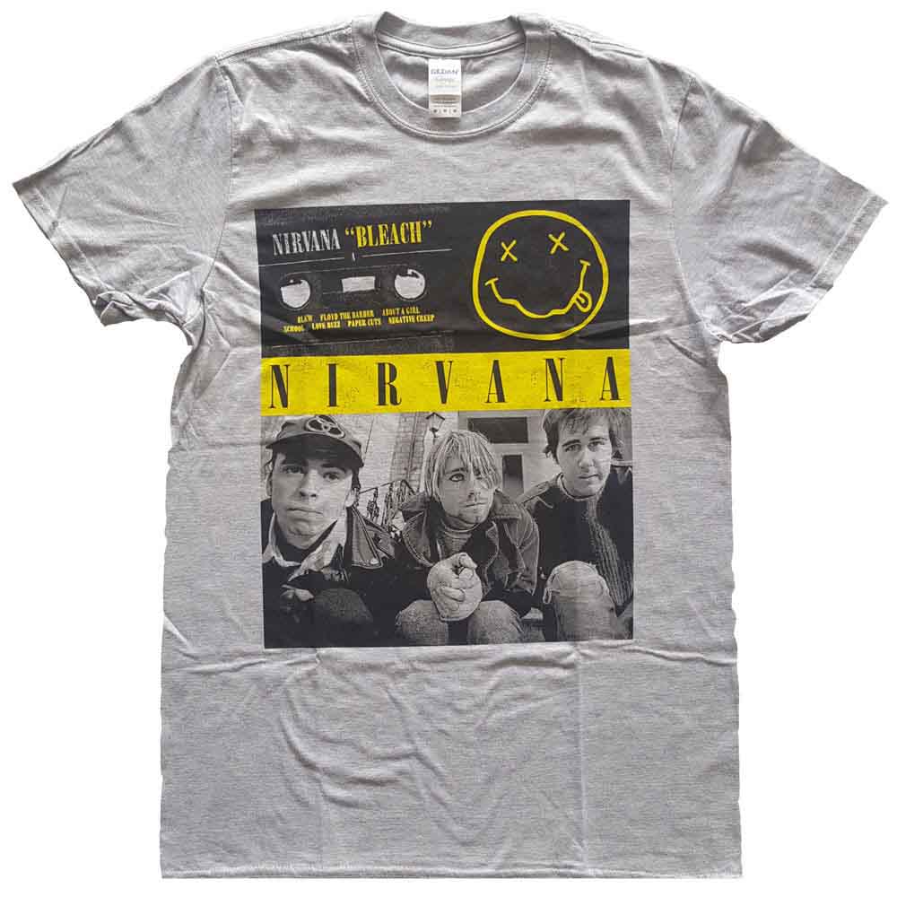 Nirvana - Bleach Cassettes | T-Shirt Grey