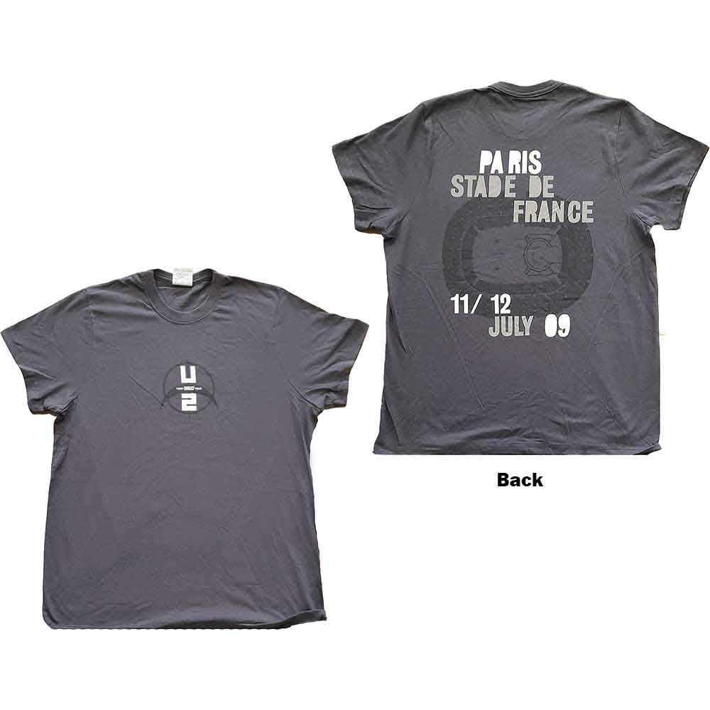 U2 - 360 Degree Tour Paris 2009 | T-Shirt Grey