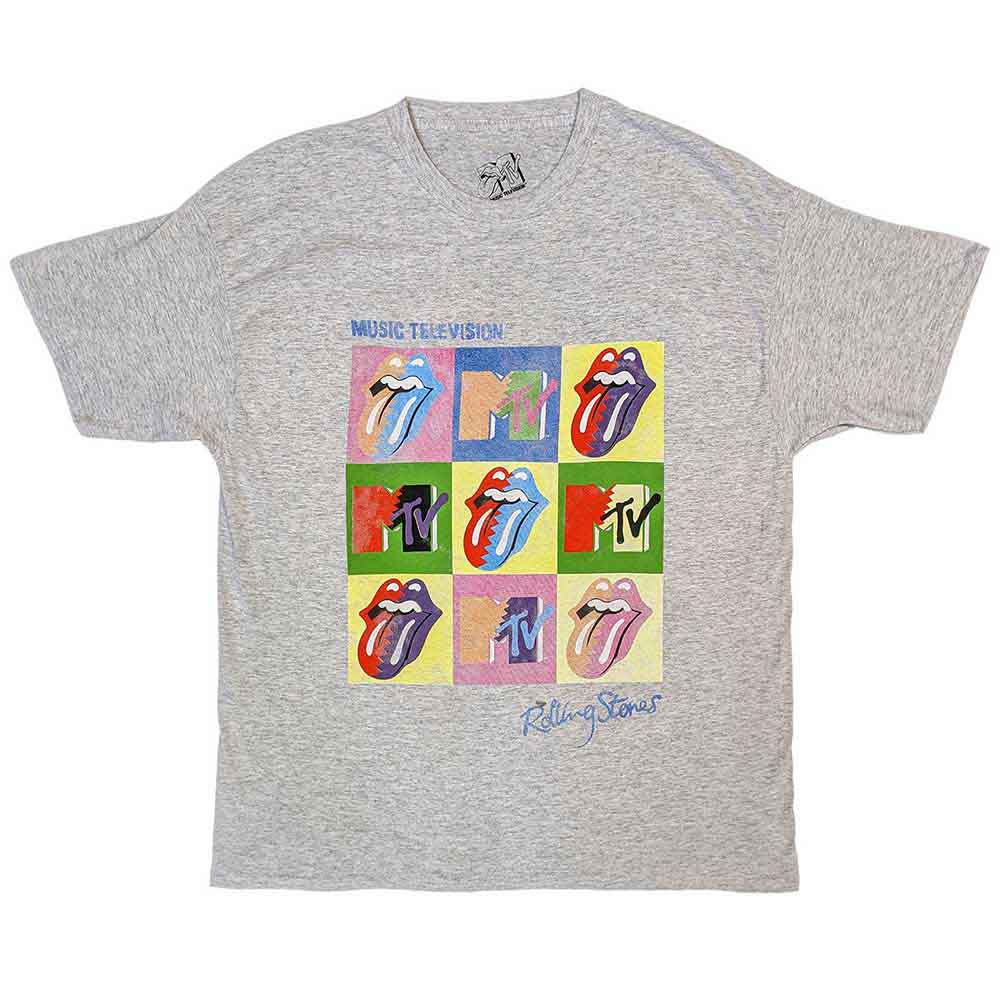 MTV - Rolling Stones Warhol Squares | T-Shirt Grey