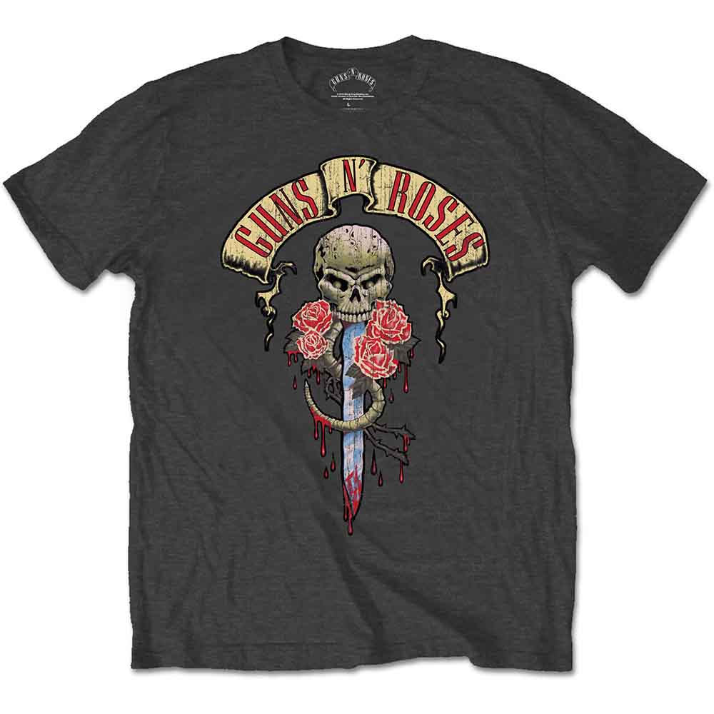 Guns N' Roses - Dripping Dagger | T-Shirt Grey