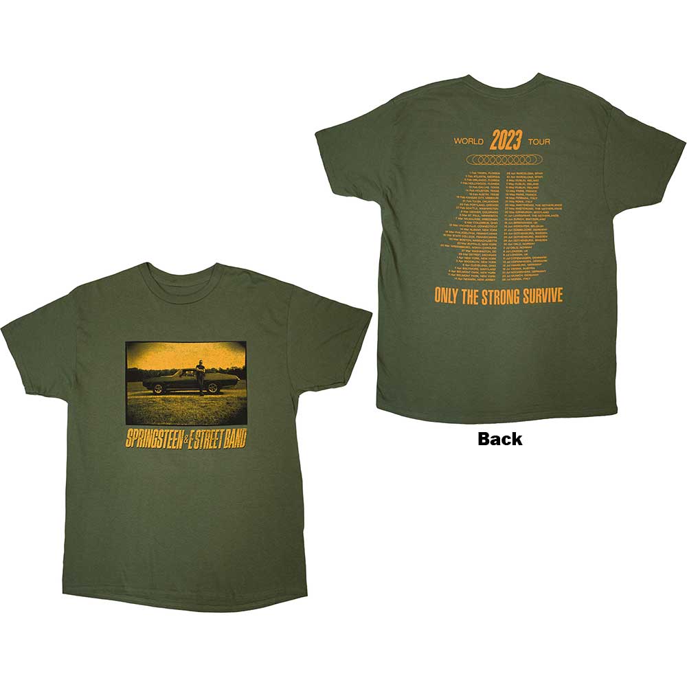 Bruce Springsteen - Tour '23 Sepia Car | T-Shirt Grey