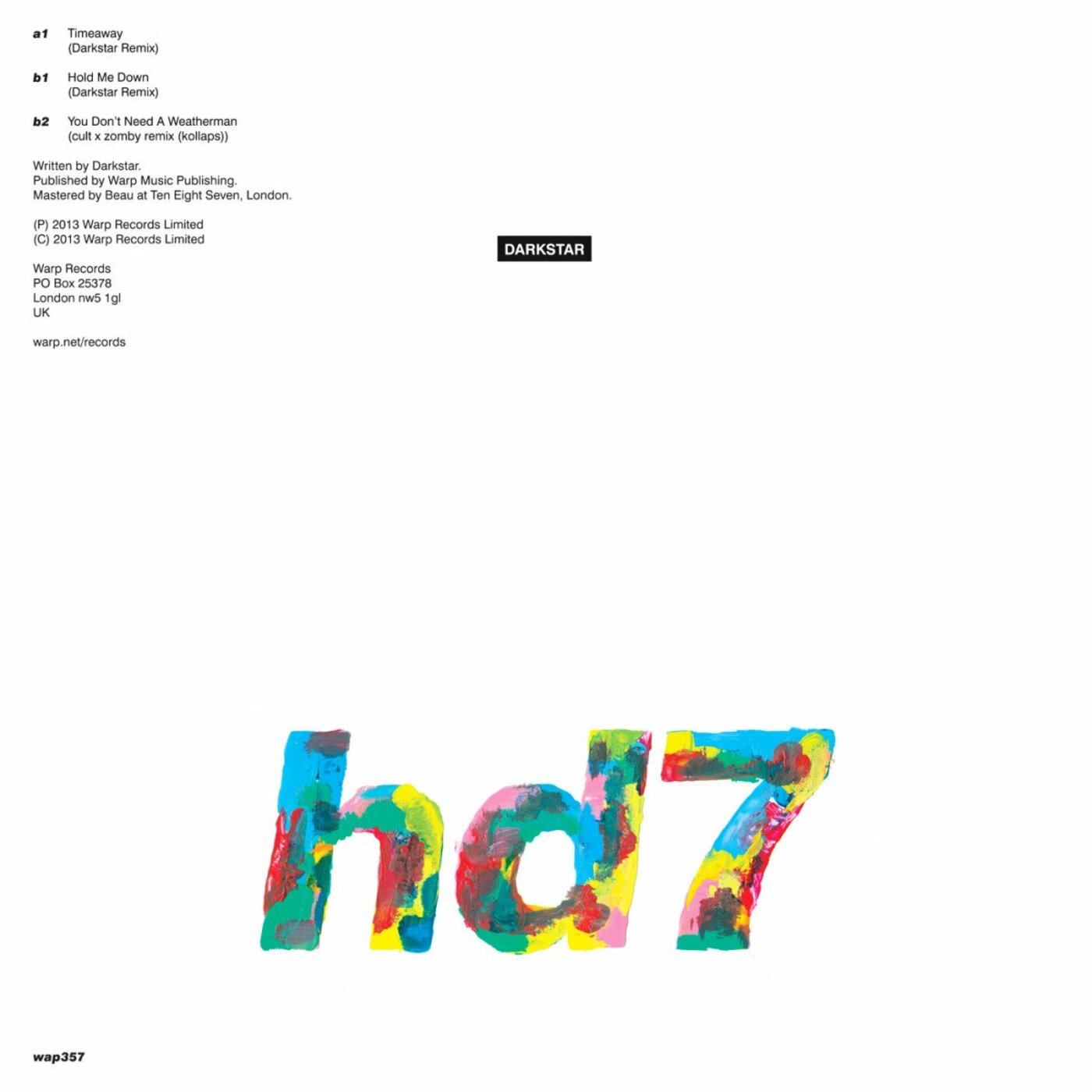 Darkstar - HD7 | Vinyl