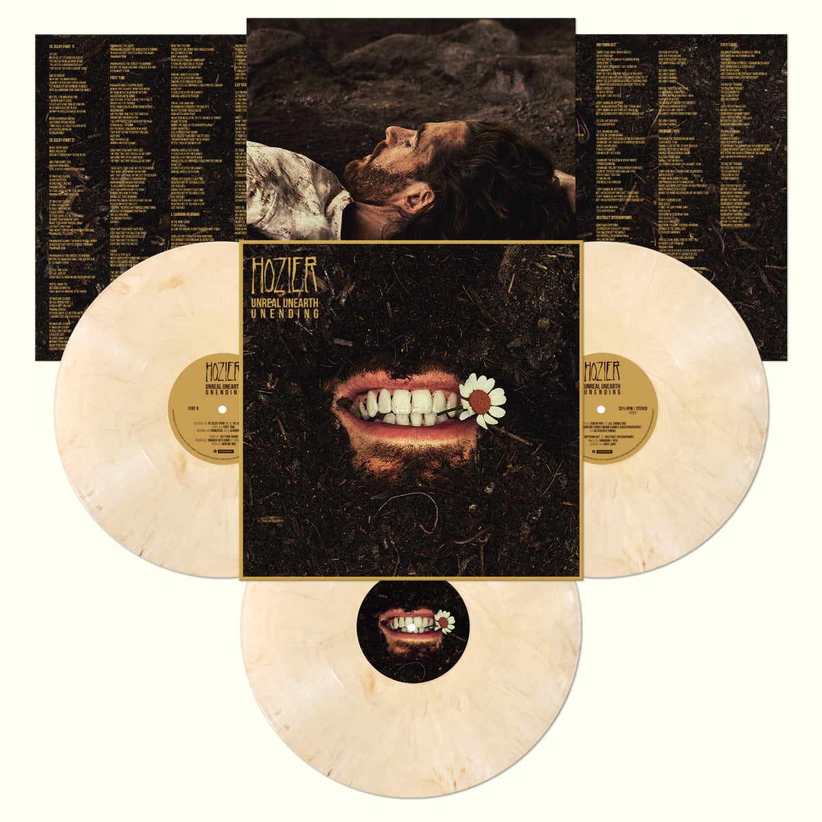 Hozier | Unreal Unearth Unending (140 Gram Tooth White Vinyl) (3 Lp's) | Vinyl