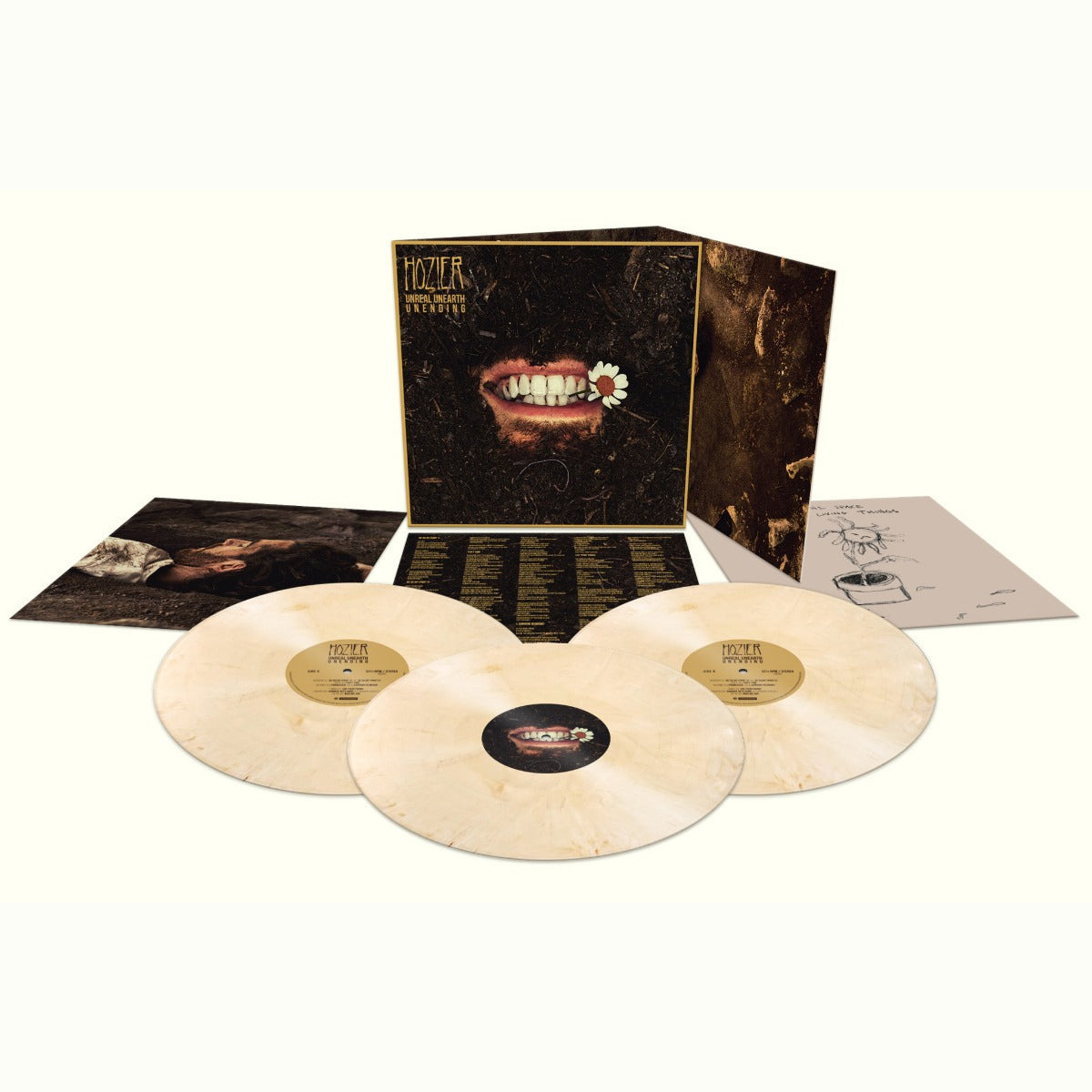 Hozier - Unreal Unearth Unending (140 Gram Tooth White Vinyl) (3 Lp's) | Vinyl