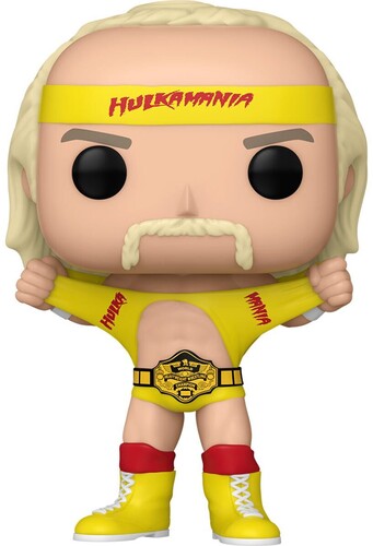 Hulk Hogan - Funko POP! WWE: Hulkamania Hulk Hogan with Belt (Vinyl Figure, Collectible) | Action Figure