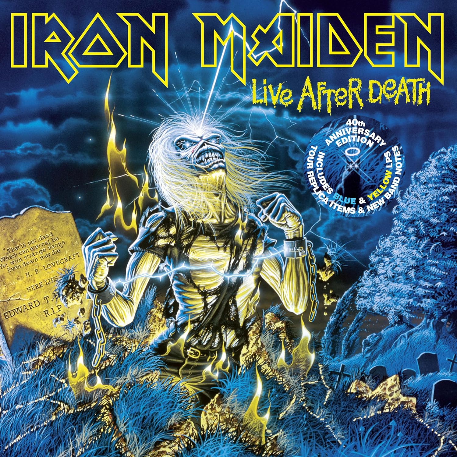 Iron Maiden | Live After Death: 40th Anniversary Edition (Limited Collector's Edition, Blue & Yellow Colored Vinyl) (2 Lp's) | Vinyl