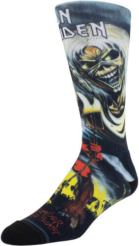 Iron Maiden - Perri's - Iron Maiden - The Number of the Beast Dye Sublimation - Crew Socks | Socks