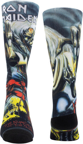 Iron Maiden - Perri's - Iron Maiden - The Number of the Beast Dye Sublimation - Crew Socks | Socks
