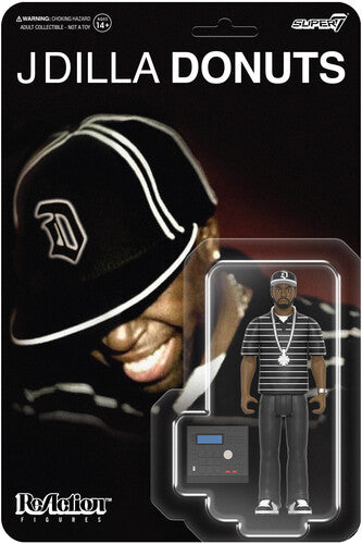 J Dilla - Super7 - J Dilla - ReAction Figures Wv1 - J Dilla (Donuts - Smile Album Cover) (Collectible, Action Figure) | Action Figure