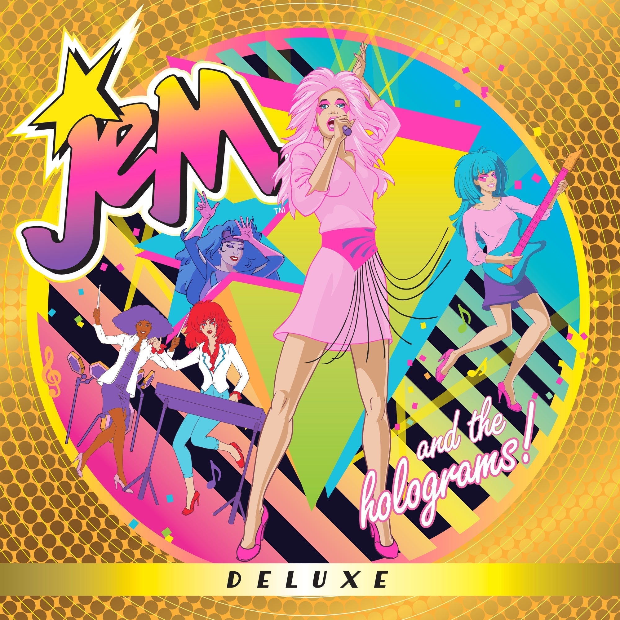 Jem And The Holograms | Jem And The Holograms (Deluxe) (Lemonade Glitter Vinyl) | Vinyl