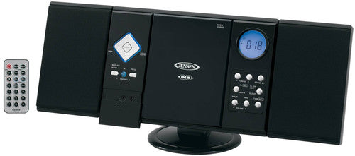 Jensen - JENSEN JEN-JMC-180A Wall Mountable Vertical Loading CD Player with Stereo Speakers | CD Player