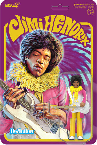 Jimi Hendrix - Super7 - Jimi Hendrix - ReAction Figures - Jimi Hendrix (Reverse Album Colors) (Collectible, Action Figure) | Action Figure