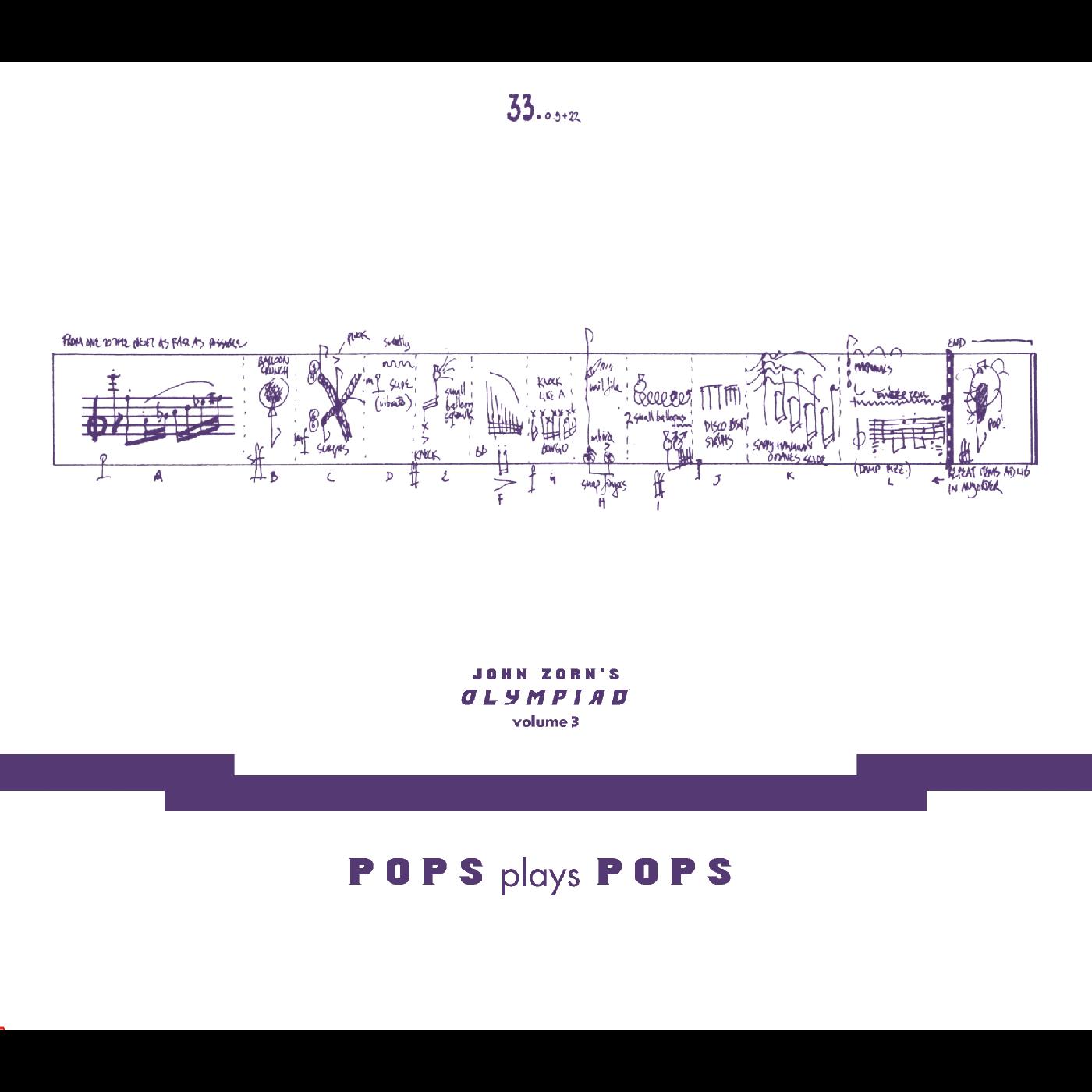 John Zorn - John Zorn’s Olympiad Vol. 3 - Pops Plays Pops - Eugene Chadbourne Plays The Book Of Heads | CD