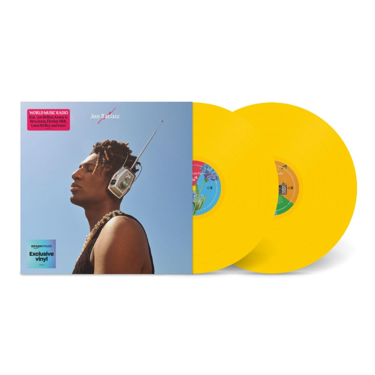 Jon Batiste | World Music Radio (Limited Edition, Canary Yellow Colored Vinyl, Amazon Exclusive) (2 Lp's) | Vinyl