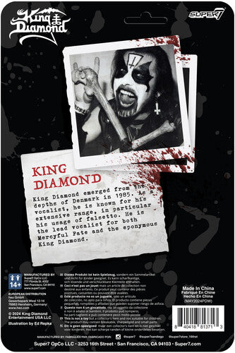 King Diamond - Super7 - King Diamond - ReAction Figures - King Diamond (Collectible, Action Figure) | Action Figure